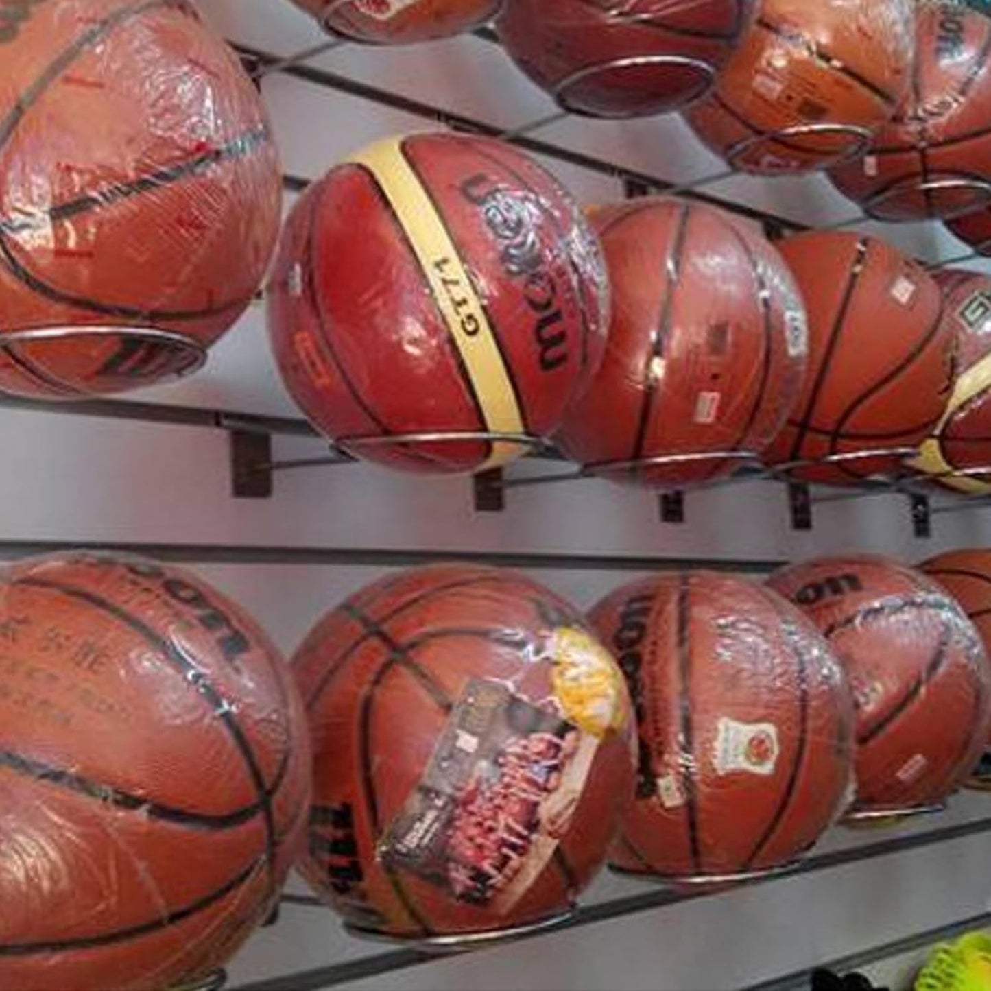 Wall Mount Sports Ball Holder Display for Medicine Ball, Basketballs, Volleyballs, Soccer Storage Rack