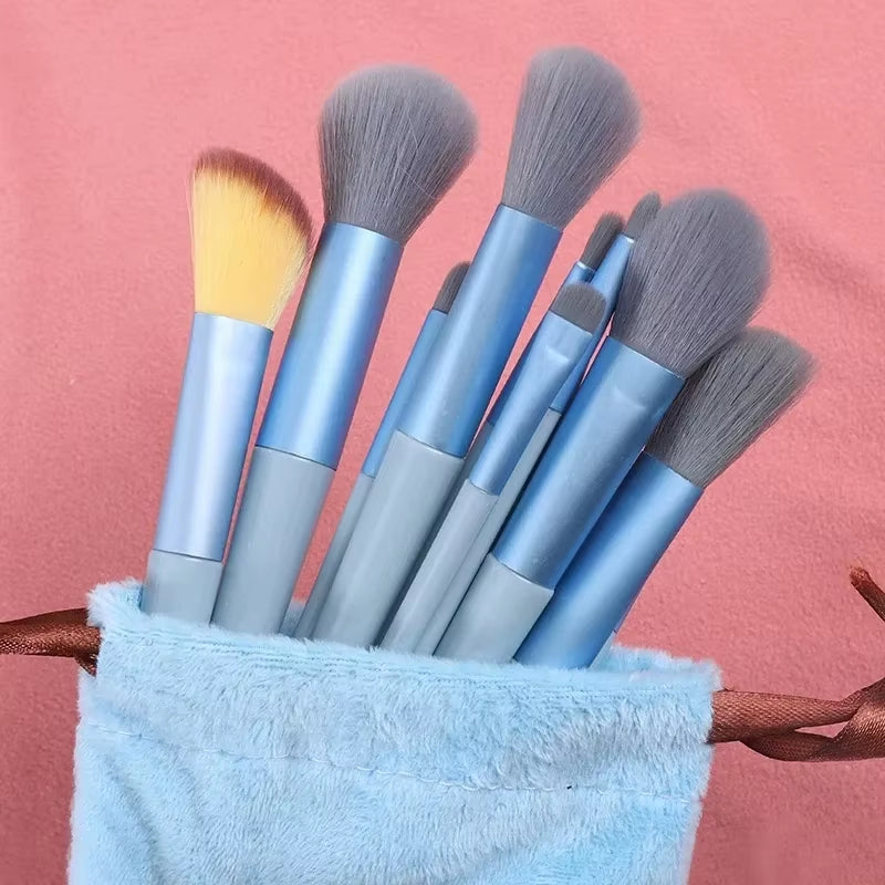 13Pcs Soft Fluffy Makeup Brushes Set for Cosmetics Foundation Blush Powder Eyeshadow Kabuki Blending Makeup Brush Beauty Tool