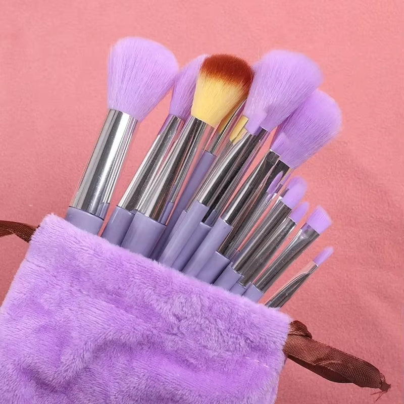 13Pcs Soft Fluffy Makeup Brushes Set for Cosmetics Foundation Blush Powder Eyeshadow Kabuki Blending Makeup Brush Beauty Tool