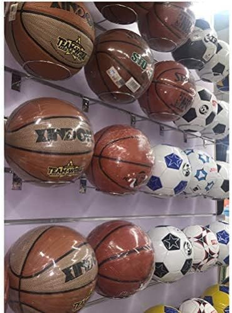Wall Mount Sports Ball Holder Display for Medicine Ball, Basketballs, Volleyballs, Soccer Storage Rack
